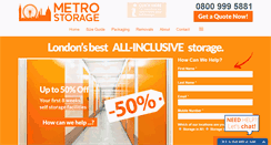 Desktop Screenshot of metro-storage.co.uk